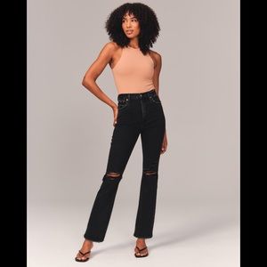 Abercrombie Ultra High Rise Ankle Straight Jeans